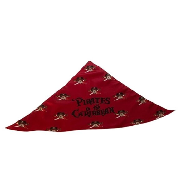 Disney Cruise Line Pirates in the Caribbean Party Pirate Mickey Bandana Red - Picture 1 of 4